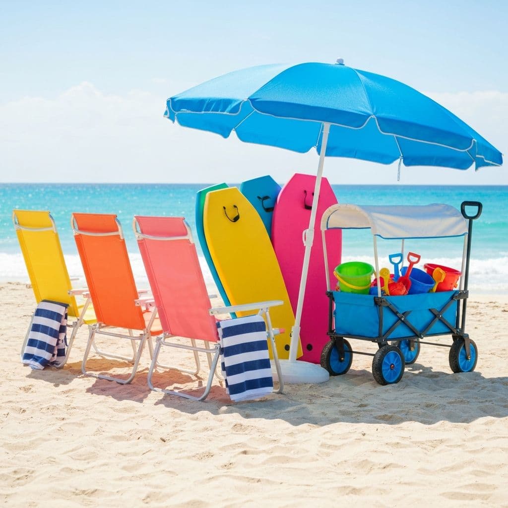 Beach gear included with Cocoa Beach house rental