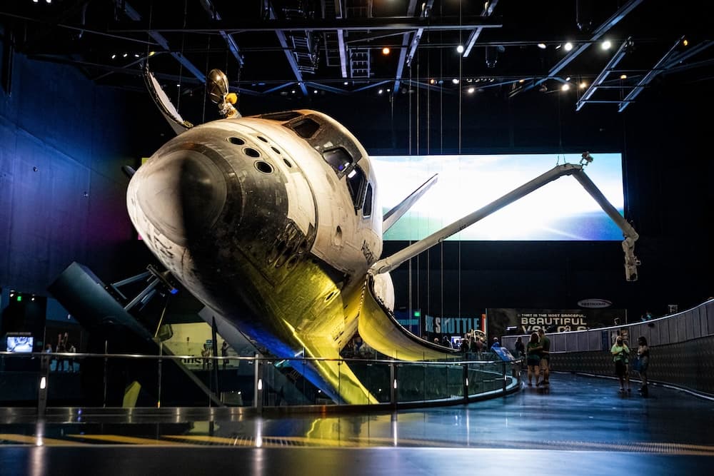 Space Shuttle Atlantis on display at Kennedy Space Center